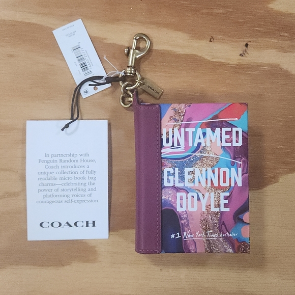 Coach 'Untamed' By Glennon Doyle Book Bag Charm - Picture 3 of 11